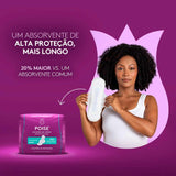 Absorvente Para Escape Poise Discreto  Longo - Cobertura  8 Unidades