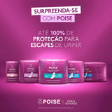 Absorvente Para Escape Poise Discreto  Longo - Cobertura  8 Unidades