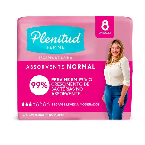Absorvente Plenitud Femme Normal - 8 Unidades