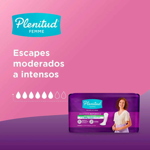 Absorvente Plenitud Femme  Noturno - 8 Unidades