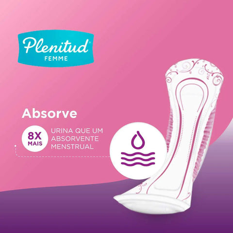 Absorvente Plenitud Femme  Noturno - 8 Unidades