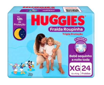 Fralda Huggies Pants Tripla Proteção Tamanho XG - 24 Unidades