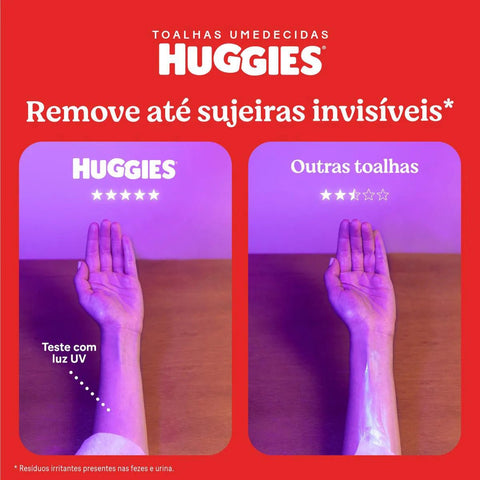 Lenço Umedecido Huggies Clássico 48 Unidades