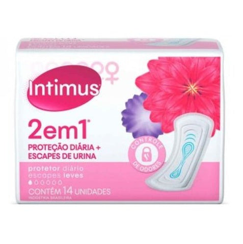 Protetor Diário Intimus 2 Em 1 - 14 Unidades