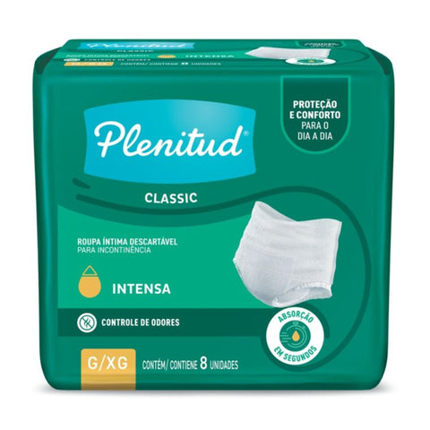 Roupa Íntima Plenitud Classic G/XG com 8