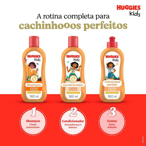 Shampoo Huggies Kids Cachinhos Poderosos 360ml
