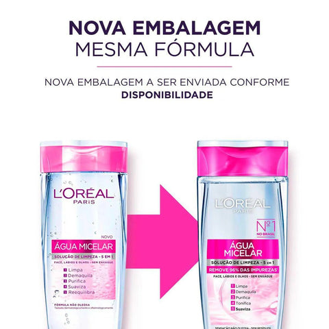 Água Micelar L'Oréal 5 em 1 - 200 mL