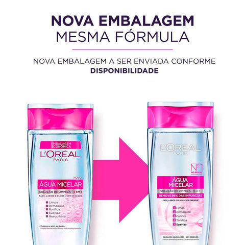 Água Micelar L'Oréal 5 em 1 - 400 mL