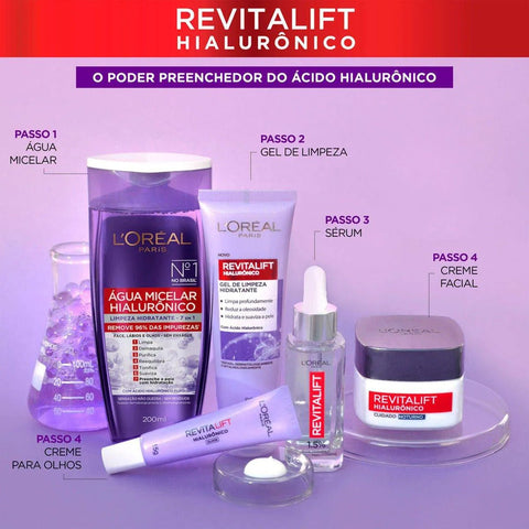 Água Micelar L'Oréal Hialurônico - 200 mL
