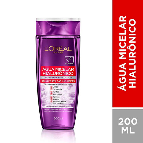Água Micelar L'Oréal Hialurônico - 200 mL