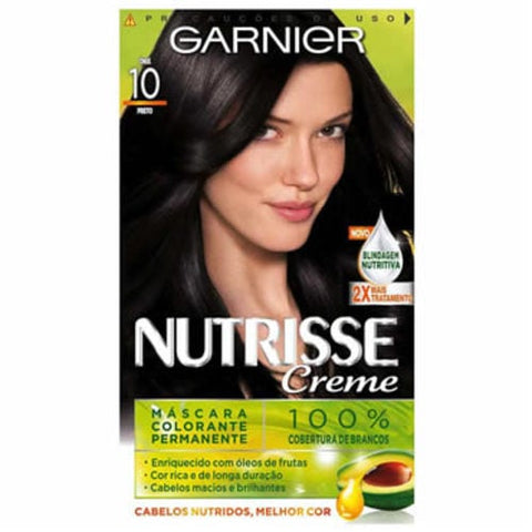 Tintura Garnier Nutrisse Creme Nº 10 Preto Ônix