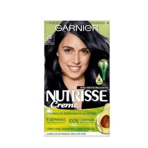 Tintura Garnier Nutrisse Creme Nº 28 Preto Azulado