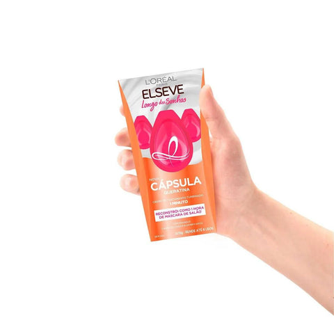 Cápsula de Tratamento Elseve Longo Dos Sonhos 3 Unidades Com 15G Cada