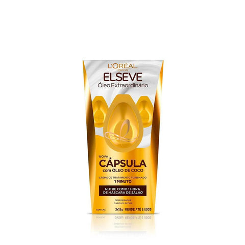 Cápsula de Tratamento Elseve Óleo Extraordinário 3 Unidades Com 15G Cada