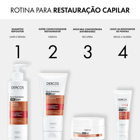 Condicionador Vichy Dercos Linha Kera-Solutions - 200 mL