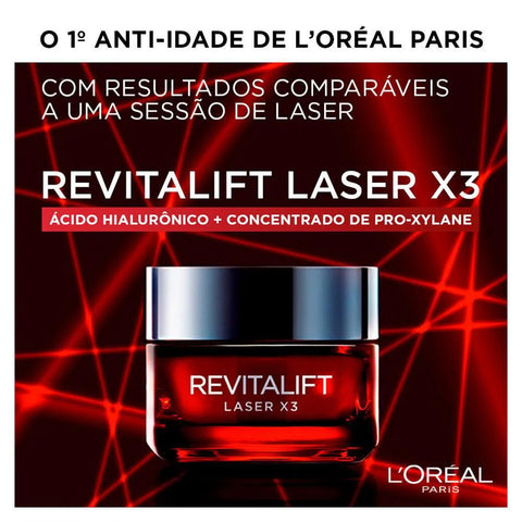 Creme Mascara Reparador Laser 3X Revitalift Noturno 50 Ml