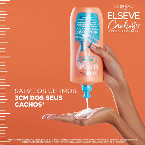 Creme Milagroso Elseve Cachos Longos Dos Sonhos 3 Em 1 - 500Ml