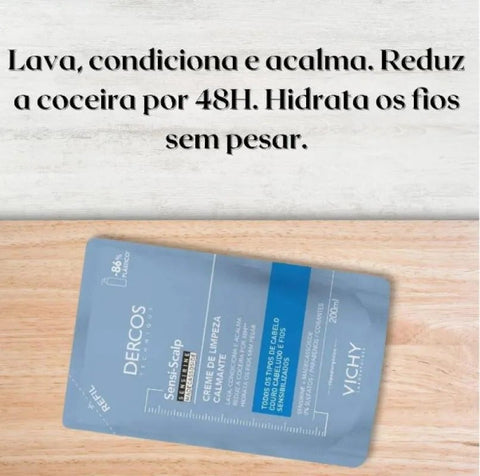 Creme Para Limpeza Capilar Vichy Dercos Linha Sensi-Scalp - Refil - 200 mL
