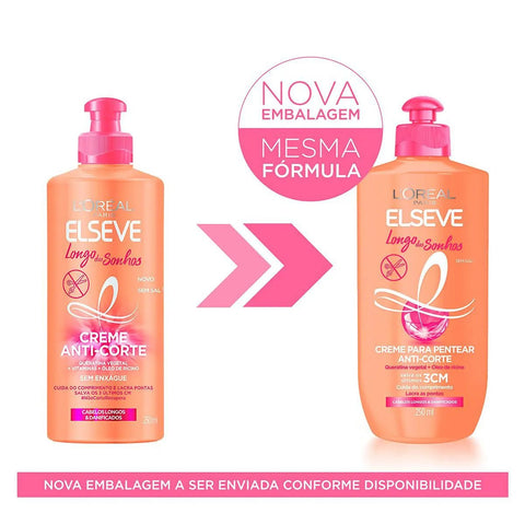 Creme Para Pentear Elseve Longo Dos Sonhos 250Ml