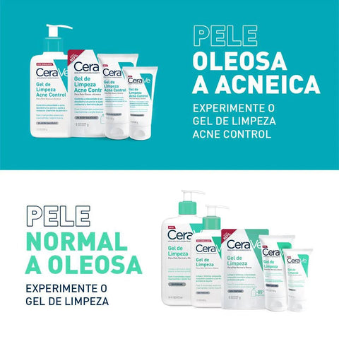 Gel de Limpeza CeraVe Acne Control Refil Pele Oleosa e Acnéica - 227 g