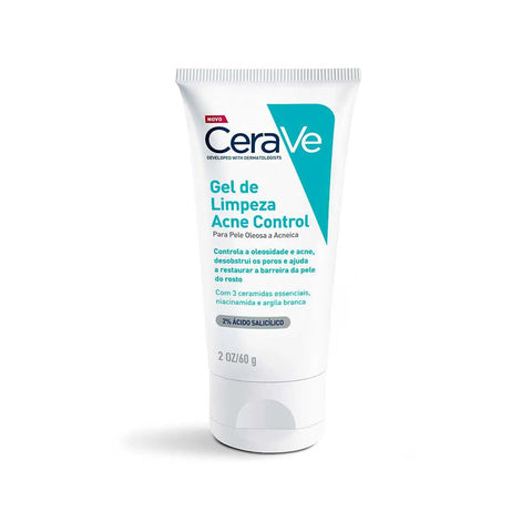 Gel de Limpeza Facial CeraVe Acne Control Pele Oleosa e Acnéica - 60 g