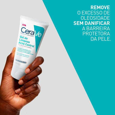 Gel de Limpeza Facial CeraVe Acne Control Pele Oleosa e Acnéica - 60 g
