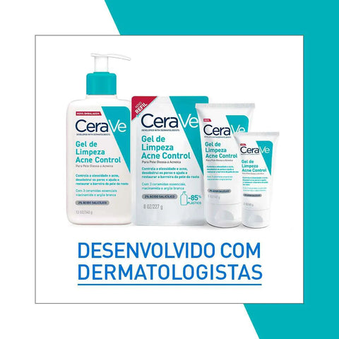 Gel de Limpeza Facial CeraVe Acne Control Pele Oleosa e Acnéica - 60 g