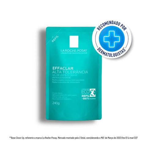 Gel Para Limpeza Facial La Roche-Posay Effaclar Alta Tolerância Refil  240 g