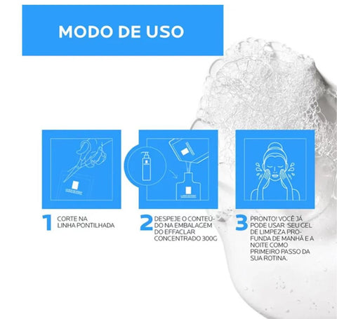 Gel Para Limpeza Facial La Roche-Posay Effaclar Concentrado Refil  240 g