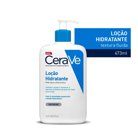 Kit CeraVe Loção Hidratante Corporal Sem Perfume - Pele Seca a Extra Seca - 2 x 473 g