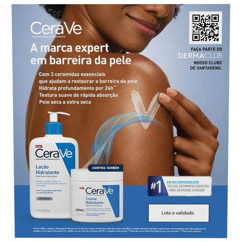 Kit CeraVe Loção Hidratante Corporal Sem Perfume - Pele Seca a Extra Seca - 2 x 473 g