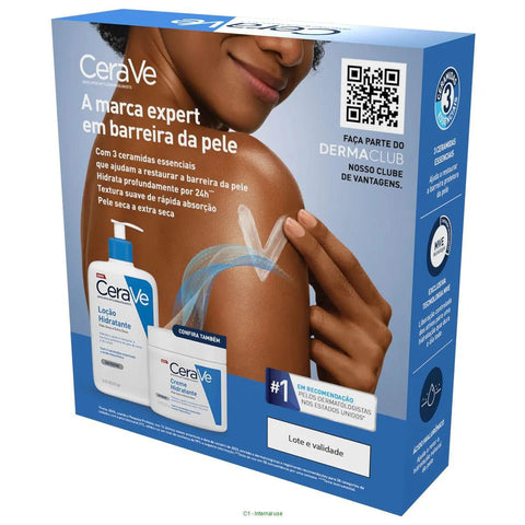 Kit CeraVe Loção Hidratante Corporal Sem Perfume - Pele Seca a Extra Seca - 2 x 473 g