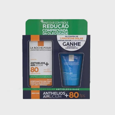 Kit La Roche-Posay Anthelios Aircilium + Gel de Limpeza Effaclar Concentrado FPS 80 - 40 g + 50 g