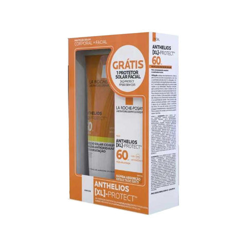 Kit La Roche-Posay Anthelios XL Protect Protetor Solar Corporal + Protetor Solar Facial FPS 50 + 60 - 200 mL + 25 g