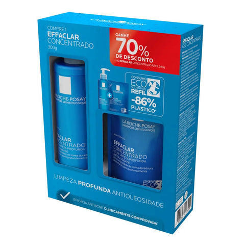 Kit La Roche-Posay Effaclar Concentrado 300 g + 240 g