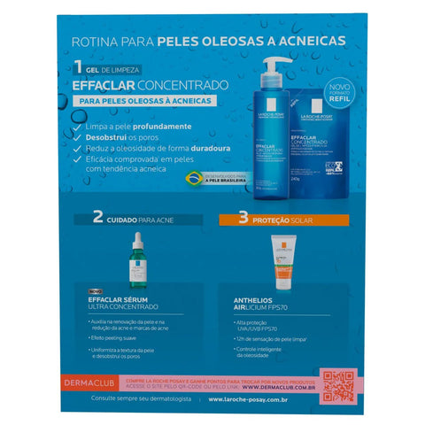 Kit La Roche-Posay Effaclar Concentrado 300 g + 240 g