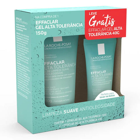 Kit La Roche-Posay Gel de Limpeza Facial Effaclar Alta Tolerância 150 g + 40 g