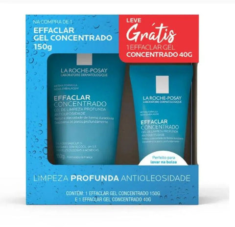 Kit La Roche-Posay Gel de Limpeza Facial Effaclar Concentrado 150 g + 40 g
