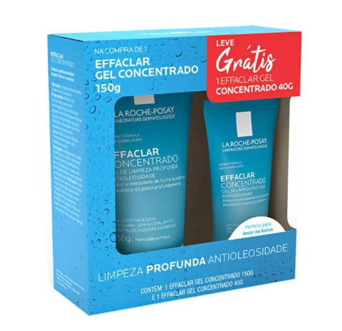Kit La Roche-Posay Gel de Limpeza Facial Effaclar Concentrado 150 g + 40 g