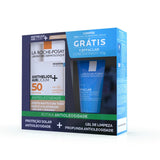 Kit La Roche-Posay Protetor Solar Anthelios Airlicium+ & Gel de Limpeza Facial Effaclar Concentrado  Cor 2.0 - FPS 50 - 40 g + 50 g