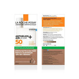 Kit La Roche-Posay Protetor Solar Anthelios Airlicium+ & Gel de Limpeza Facial Effaclar  Cor 4.0 - FPS 50 - 40 mL + 50 g