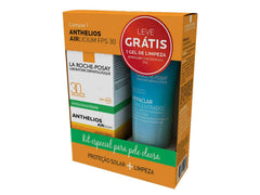 Kit La Roche-Posay Protetor Solar Facial Anthelios Airlicium + Gel de Limpeza Facial Effaclar Concentrado Sem Cor - FPS 30 - 50 g + 40 g
