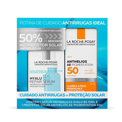Kit La Roche-Posay Sérum Hyalu B5 + Protetor Solar Anthelios AE-Pigmentation Sem Cor - FPS 50 - 15 mL + 40 g