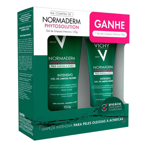 Kit Vichy Gel de Limpeza Facial Normaderm Phytosolution 150 g + 40 g