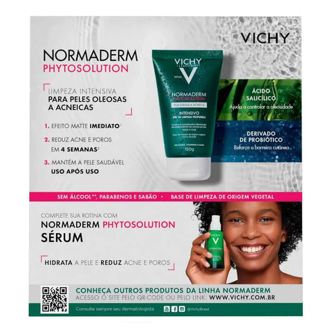 Kit Vichy Gel de Limpeza Facial Normaderm Phytosolution 150 g + 40 g