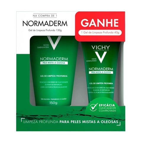 Kit Vichy Gel de Limpeza Profunda Normaderm 150 g + 40 g