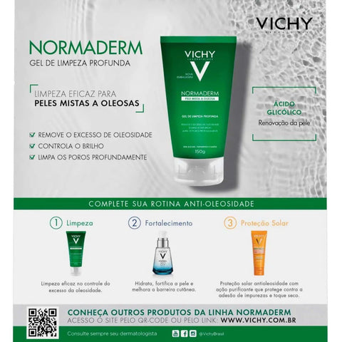 Kit Vichy Gel de Limpeza Profunda Normaderm 150 g + 40 g