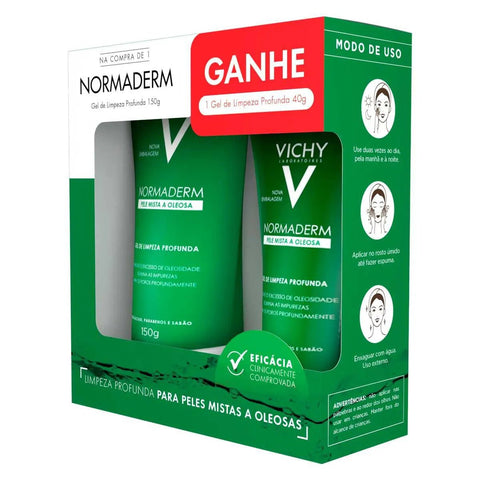 Kit Vichy Gel de Limpeza Profunda Normaderm 150 g + 40 g