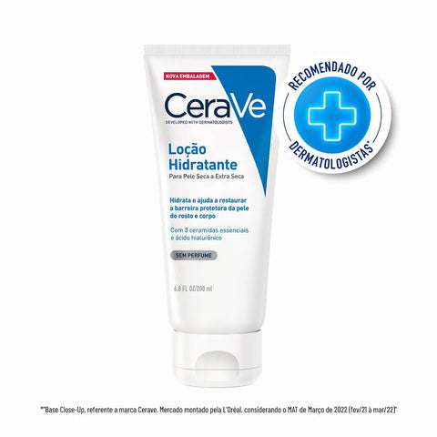 Loção Hidratante CeraVe Sem Perfume - Pele Seca a Extra Seca - 200 ml