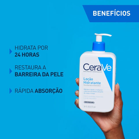 Loção Hidratante CeraVe Sem Perfume - Pele Seca a Extra Seca - 473 mL